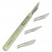 Swordfish Scalpel No.3 metal with 4 Blades Blister 27183J