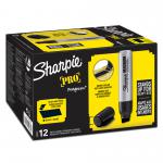 Sharpie S0949850 Metal Barrel Magnum large Chisel Black Pack of 12 27245J