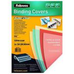 Fellowes 5376001 PVC COVER A4 150 MICRONS CLEAR 100 PK 27392J