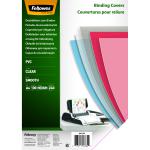 Fellowes 53762 PVC COVER A4 240 MICRONS CLEAR 100 PK 27394J