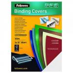 Fellowes 5370104 A4 Leatherboard Covers White 100 PK 27395J