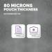 Fellowes 53022 A4 80Mic Adhesive Backed Pouch 100pk 27412J
