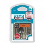Dymo 1978367 D1 Durable 12mm x 3M Tape Black on Orange 27494J