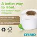 Dymo 2112285 LW Durable shelving label 25mm x 89mm Black on White 700 Labels 27495J