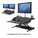 Fellowes 0007901 Lotus Sit Stand Workstation - Black 27877J