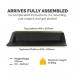Fellowes 0007901 Lotus Sit Stand Workstation - Black 27877J