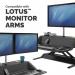 Fellowes 0007901 Lotus Sit Stand Workstation - Black 27877J
