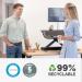 Fellowes 0007901 Lotus Sit Stand Workstation - Black 27877J