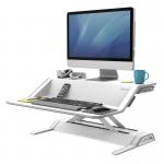 Fellowes 0009901 Lotus Sit Stand Workstation - White 27878J