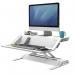 Fellowes 0009901 Lotus Sit Stand Workstation - White 27878J