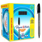 Paper Mate S0977410 Inkjoy 100 Capped with a Medium Tip Black Ink Box of 100 28147J