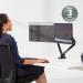 Fellowes 8042501 Platinum Series Dual Horizontal Monitor Arm 28260J