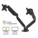 Fellowes 8042501 Platinum Series Dual Horizontal Monitor Arm 28260J
