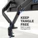 Fellowes 8042501 Platinum Series Dual Horizontal Monitor Arm 28260J