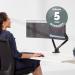 Fellowes 8042501 Platinum Series Dual Horizontal Monitor Arm 28260J
