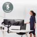 Fellowes 8042601 Platinum Series Triple Monitor Arm 28261J