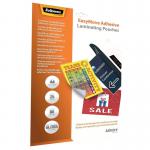 Fellowes 5601701 Admire A4 80Mic EasyDisplay Adhesive Backed Pouch 25pk 28818J
