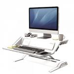 Fellowes 8081101 Lotus DX Sit-Stand Workstation - White 28828J