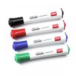 Nobo 1902096 Glide Drywipe Markers Pack of 4 Bullet Tip 29053J