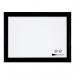 Nobo 1903785 Magnetic Dry Erase Whiteboard Black plastic Frame 430 x 585mm 29066J