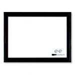 Nobo 1903785 Magnetic Dry Erase Whiteboard Black plastic Frame 430 x 585mm 29066J