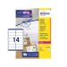 Avery L7163-40 Address Labels 40 sheets - 14 Labels per Sheet 29157J