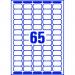 Avery L7651-25 Mini Address Labels 25 sheets - 65 Labels per Sheet 29158J