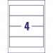 Avery L7171-25 Filing Labels 25 sheets - 4 Labels per Sheet 29160J