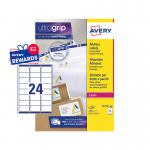Avery L7159-100 Address Labels 100 sheets - 24 Labels per Sheet 29163J