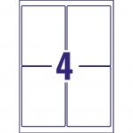 Avery L7169-100 Parcel Labels 100 sheets - 4 Labels per Sheet 29173J