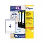 Avery L7171-100 Filing Labels 100 sheets - 4 Labels per Sheet 29175J