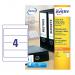 Avery L7171-100 Filing Labels 100 sheets - 4 Labels per Sheet 29175J