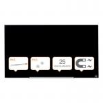 Nobo 1905181 Black Impression Pro Glass Magnetic Whiteboard 1260x710mm 29184J