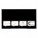Nobo 1905181 Black Impression Pro Glass Magnetic Whiteboard 1260x710mm 29184J