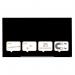 Nobo 1905182 Black Impression Pro Glass Magnetic Whiteboard 1900x1000mm 29185J