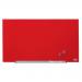 Nobo 1905183 Red Impression Pro Glass Magnetic Whiteboard 680x380mm 29186J