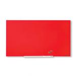 Nobo 1905185 Red Impression Pro Glass Magnetic Whiteboard 1260x710mm 29188J