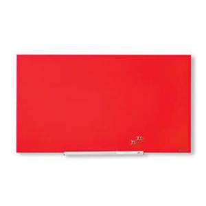 Photos - Dry Erase Board / Flipchart Nobo 1905185 Red Impression Pro Glass Magnetic Whiteboard 1260x710mm 