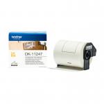 The image displays a pack of Brother DK11247 Large Shipping Labels, containing 180 labels in total. The labels are rectangular in shape and feature a white background with black text. The Brother logo is visible on the packaging and each label is individually cut for easy application.