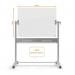 Nobo 1903943 Diamond Glass Magnetic Mobile Board 1200x900mm 29253J