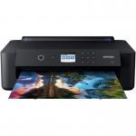 The Epson Expression Photo HD XP-15000 A3-plus Colour Inkjet Printer is a sleek and modern printer with a black and silver design. It features a large printer tray and control panel, with clear and easy-to-use buttons. The printer also has a glossy finish and a compact size, perfect for any home or office space.