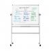 Bi-Office Mobile Lacquered Steel Revolving Board 1200 x 1200mm 29329J