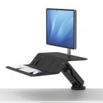 Fellowes 8081501 Lotus RT Single Sit-Stand Workstation Black 29733J