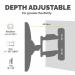 Fellowes 8043601 Full Motion TV Wall Mount 30082J