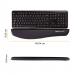 Fellowes 9252103 Plushtouch Black Keyboard Wrist Support 30115J