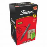 Sharpie S0192584 M15 Permanent Marker Bullet Tip Black Box of 12 30122J