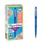 Paper Mate S0191013 Flair Pen 1.1mm Medium Tip Blue Box of 12 30386J