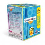 Paper Mate S0977420 Inkjoy 100 Capped Medium Tip Blue, Box of 100 30388J