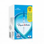 Paper Mate 2084413 Ball Point Stick Blue Tuck 50 - Capped 30393J