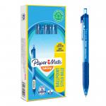 Paper Mate S0959920 Inkjoy 300 Retractable Pen Medium Tip Blue Box of 12 30403J